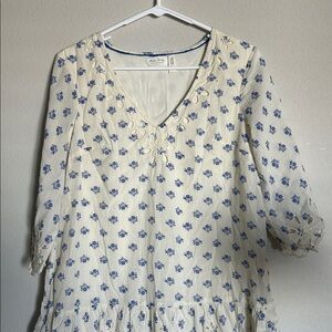 Anthropologie Meadow Rue Eyelet Tunic Dress